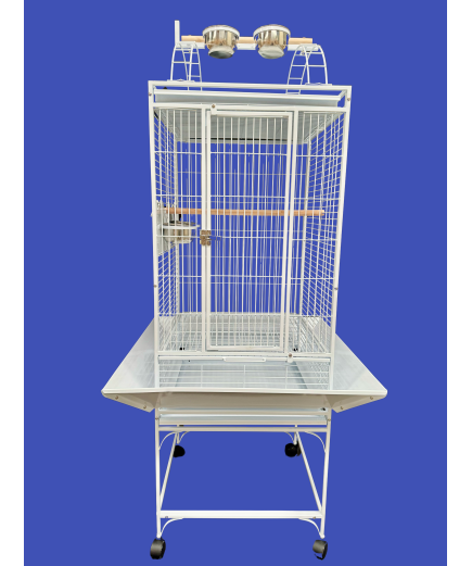 Parrot-Supplies Colorado Play Top Parrot Cage White